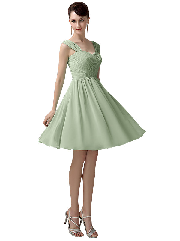a line tea length dress